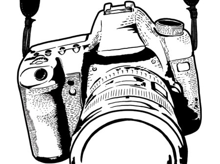 Фотоаппарат Nikon рисунок
