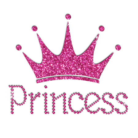 Надпись Princess на прозрачном фоне