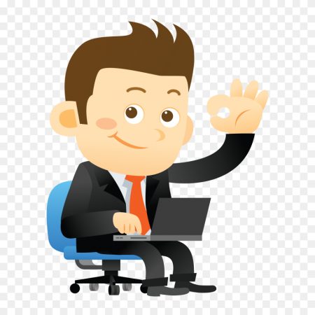 Мультяшный бизнесмен