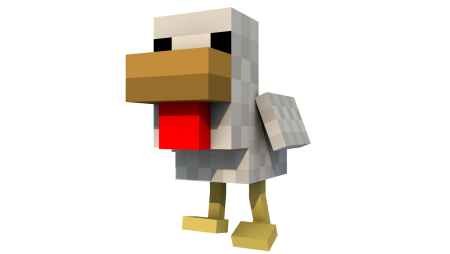 Minecraft на прозрачном фоне