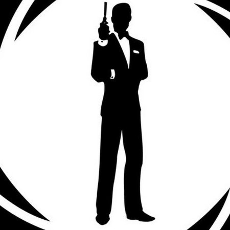 Силуэты в стиле агента 007