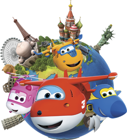 Герои мультика super Wings