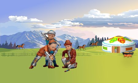 Кыргызские национальные игры детям