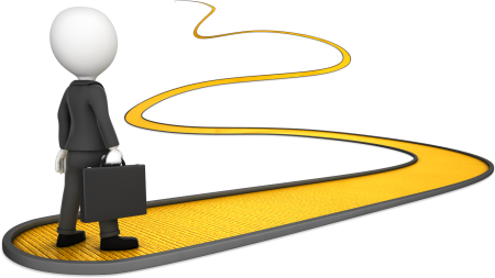 Путь на прозрачном фоне