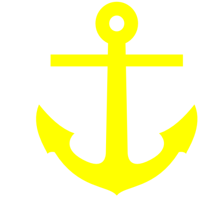 Якорь красного цвета