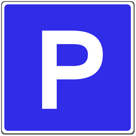 Знак парковка для печати