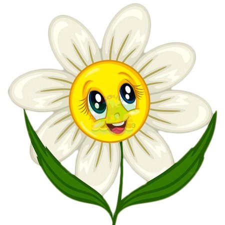 Цветочки с мордашками