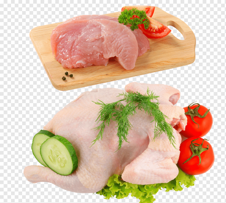 Курица еда сырая