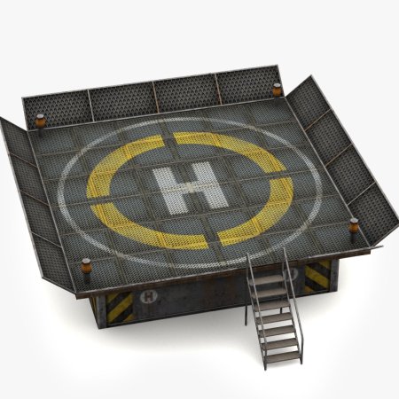 3ds model Helipad