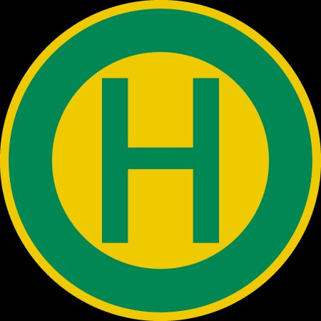 Знак вертолетной площадки