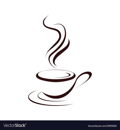 Пар от кофе вектор