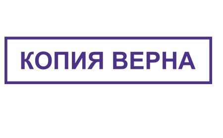Оттиск копия верна
