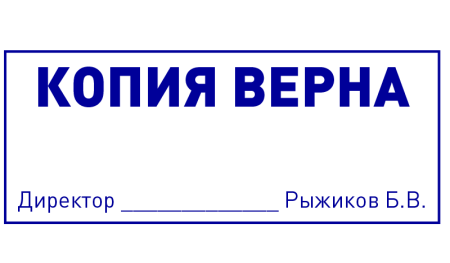 Печать копия верна