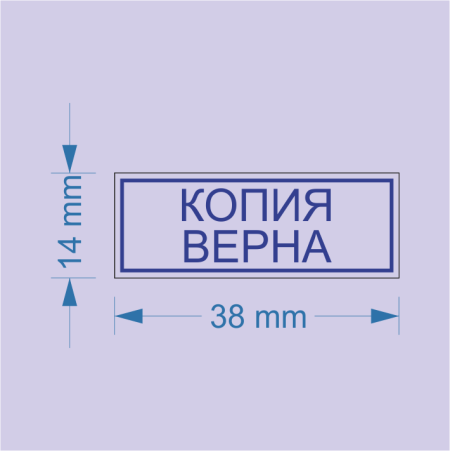 Штемпель копия верна