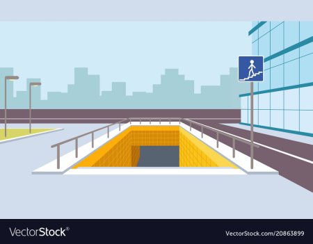 Подземный пешеходный переход мультяшный