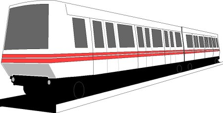 Вагон метро вектор