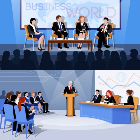 Конференция иллюстрация