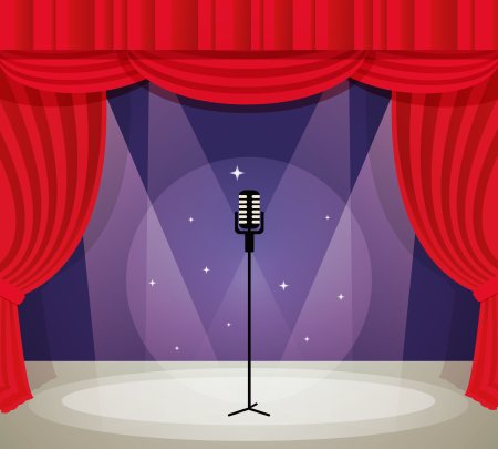 Микрофон на сцене