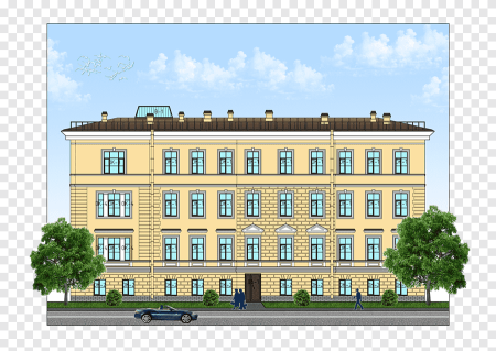 Мультяшный административное здание