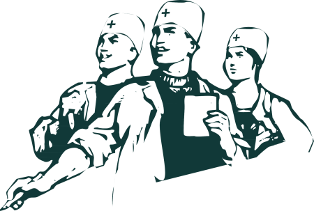 Силуэт медицинского работника