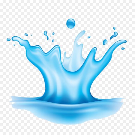 Брызги воды мультяшные