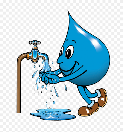 Капля воды мультяшная