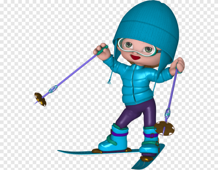 Мультяшные лыжники