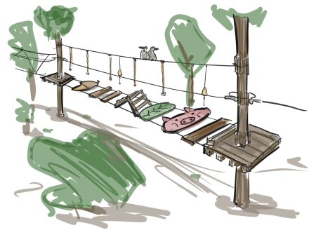 Веревочный парк проектирование