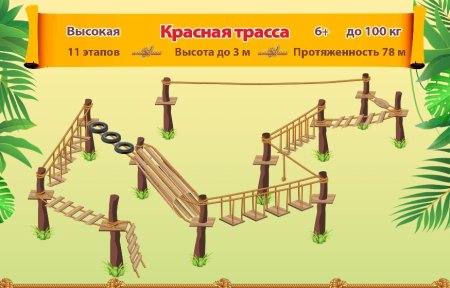 Веревочный парк рисунок