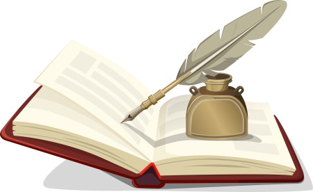 Книга с пером картинки