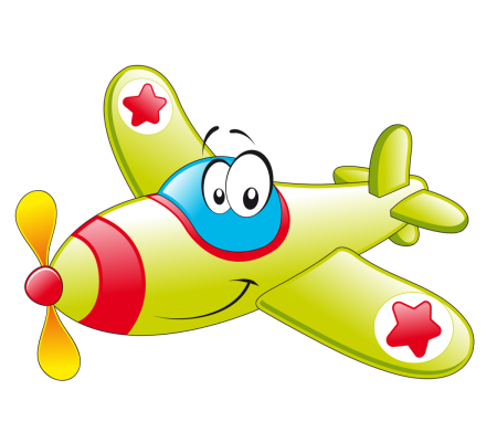 Самолет мультяшный