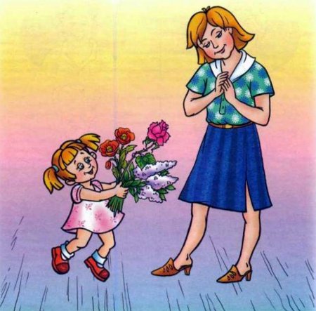 Дети поздравляют маму