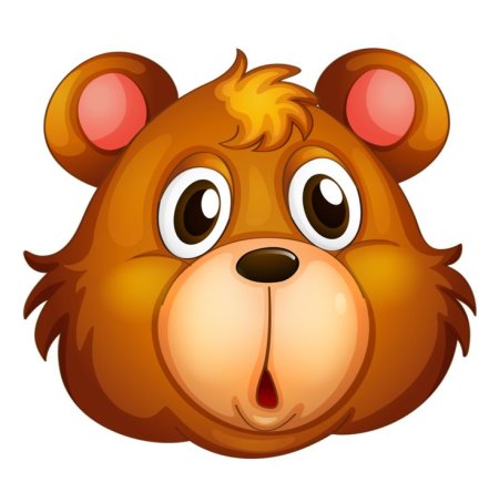 Маска медведя для детей