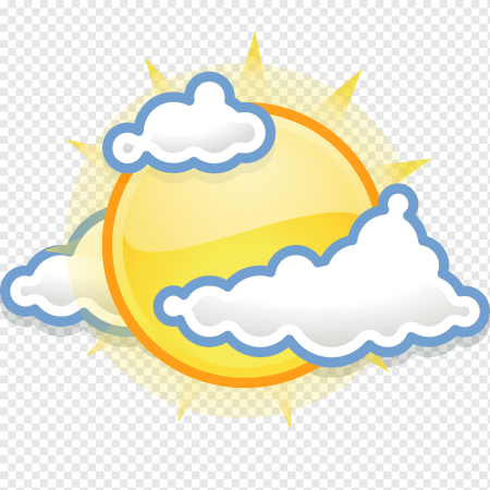 Облако с солнцем клипарт (50 фото)