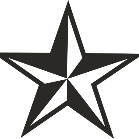 Звезда черно белая