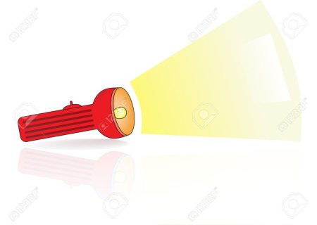 Фонарик светит мультяшная