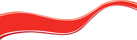 Красная волнистая лента