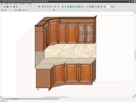 Pro100 кухни Интерфейс