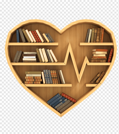 Стеллаж с книгами на белом фоне