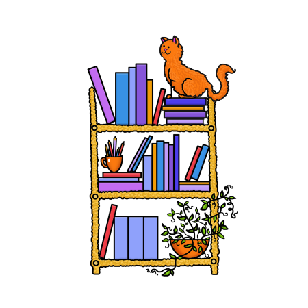 Книжный стеллаж мультяшный