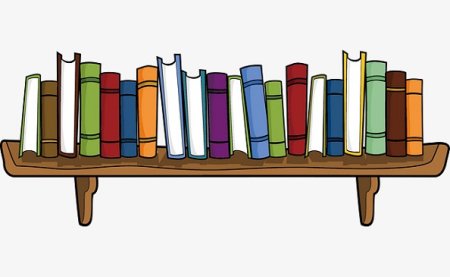 Книжная полка мультяшный