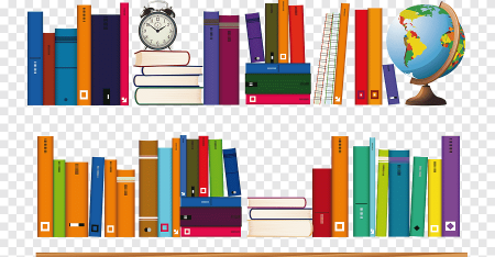 Книги на полке рисунок