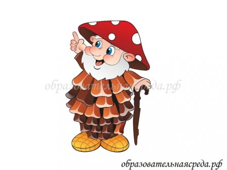 Фигура лесовичка из цилиндра
