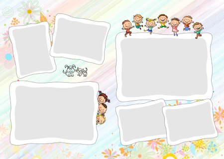 Шаблон фотоальбома для детского сада