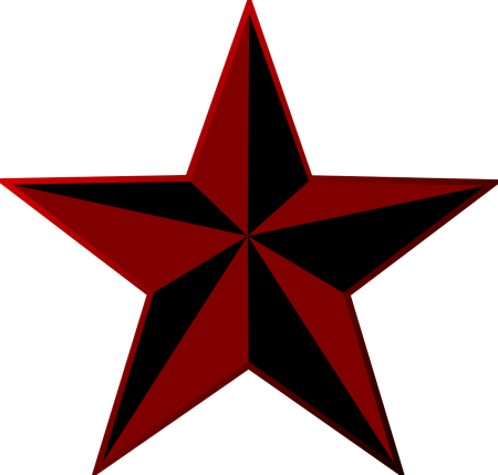 Красная пятиконечная звезда символ