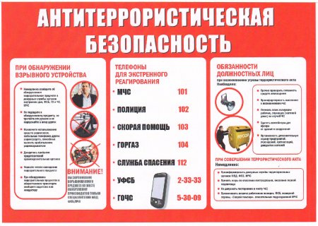 Памятка по антитеррористической безопасности в школе для школьников