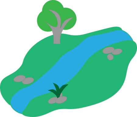 Речка мультяшная