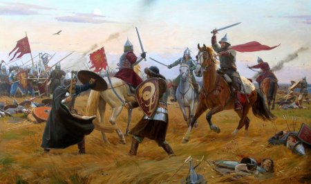 Васнецов Пересвет и Челубей