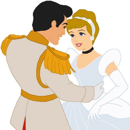 Принцесса и принц без фона