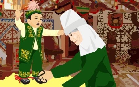 Тұсау кесу рисунок для ребенка